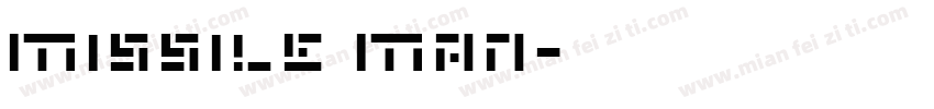 Missile Man字体转换